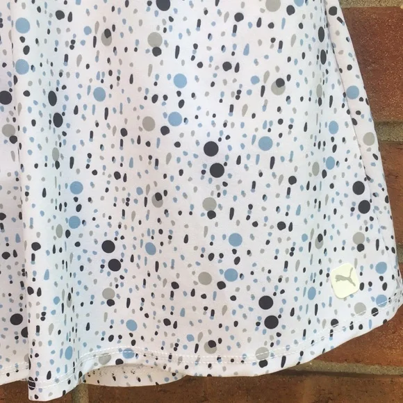 New! Puma PWRShape White Dot Print 16” Golf Skort With Pockets size Medium - Picture 5 of 15